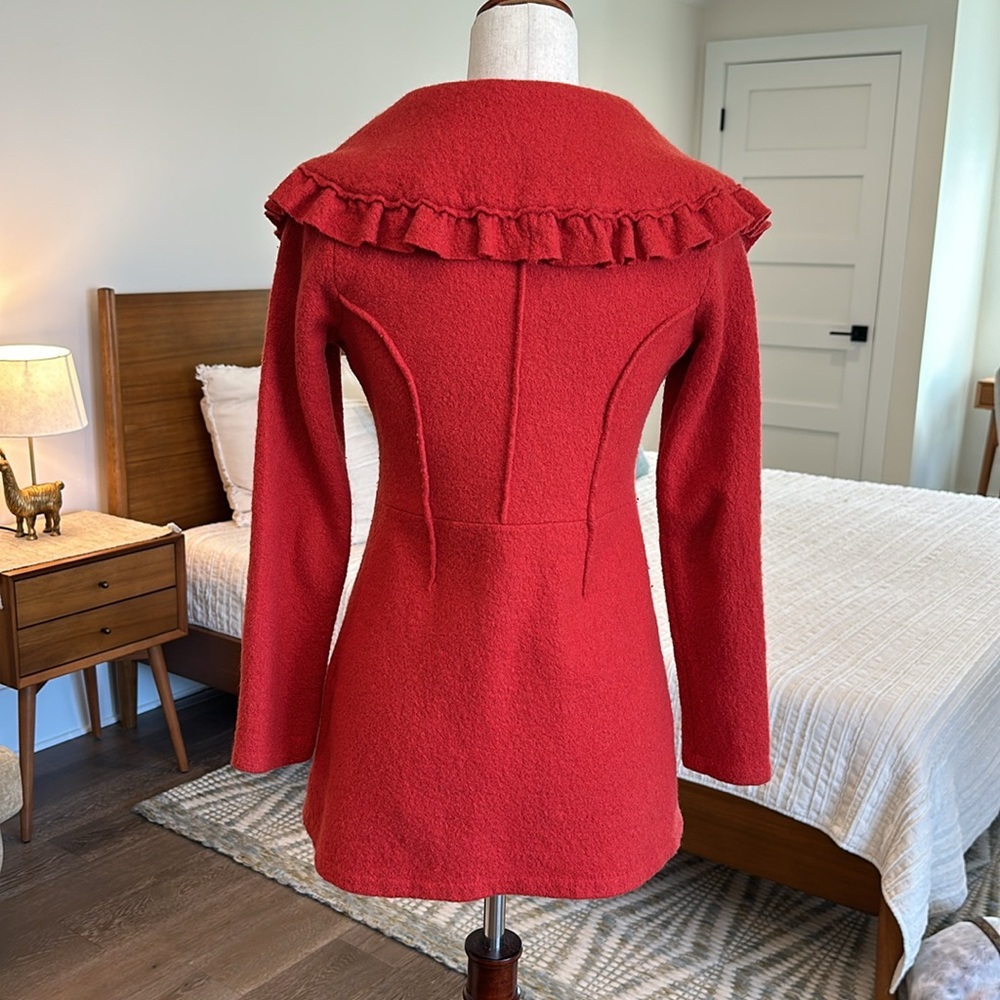 HWR felt burnt orange coat - Picture 5 of 9